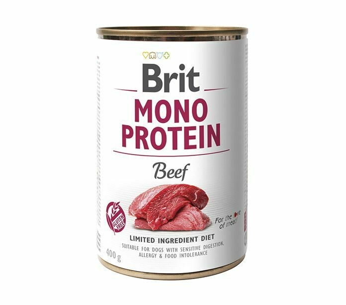 Brit Mono Protein - Alimentación Húmeda 400g, Brit Mono Protein: Ternera