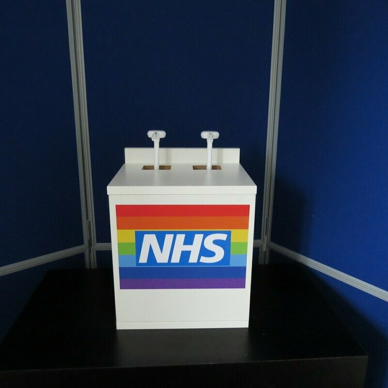 Sanitiser Unit Wall Mounted or Desktop – double pump