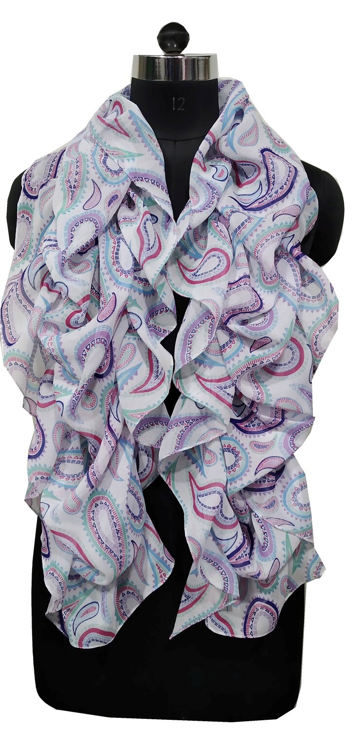 ruffle scarf