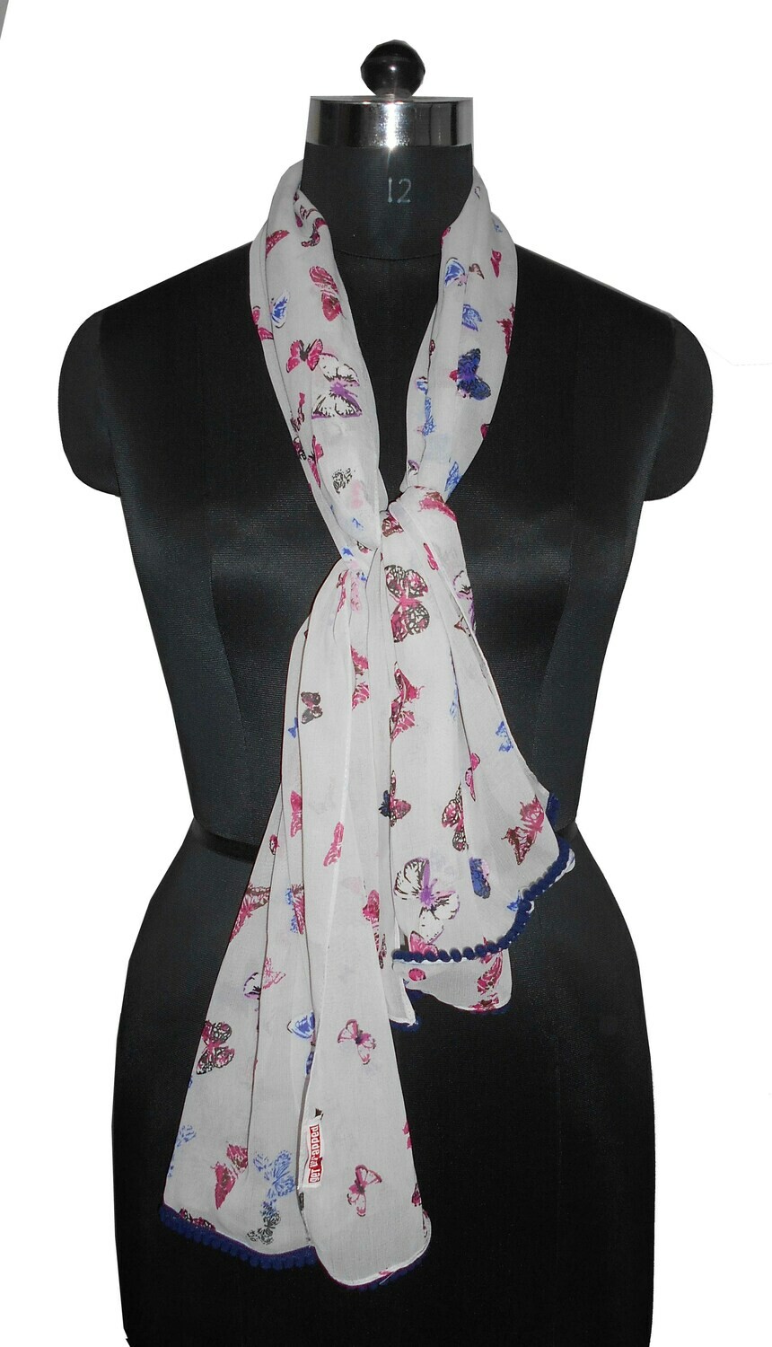 chiffon printed scarf