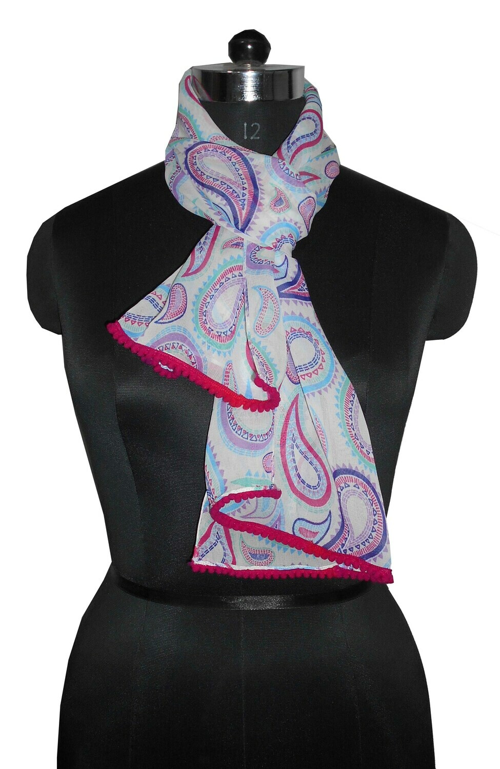 chiffon printed scarf