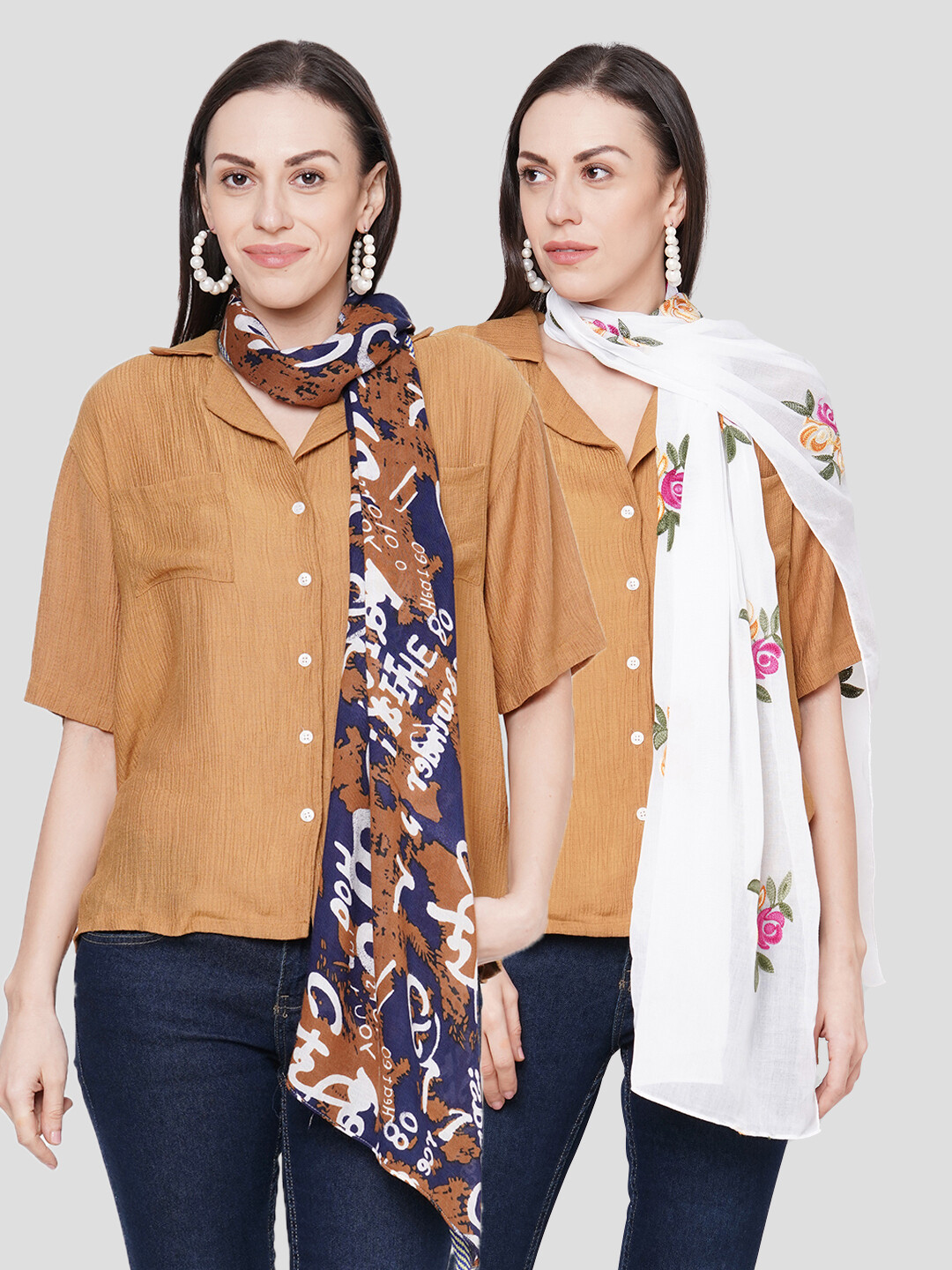 Printed & Embroidered Scarves