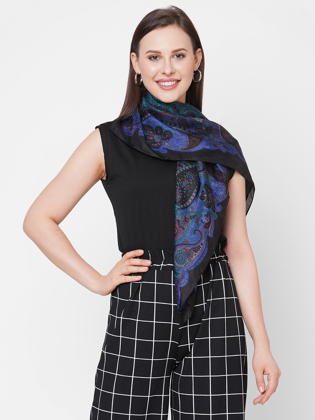 Get Wrapped Soft Silk Square Scarf