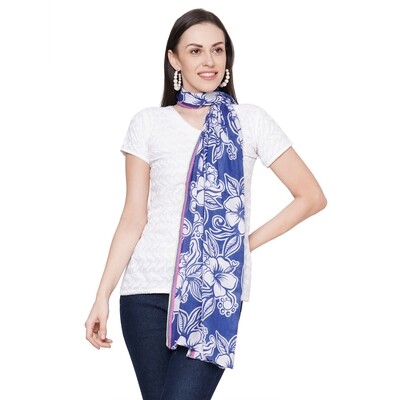 printed Scarves with Dobby Border