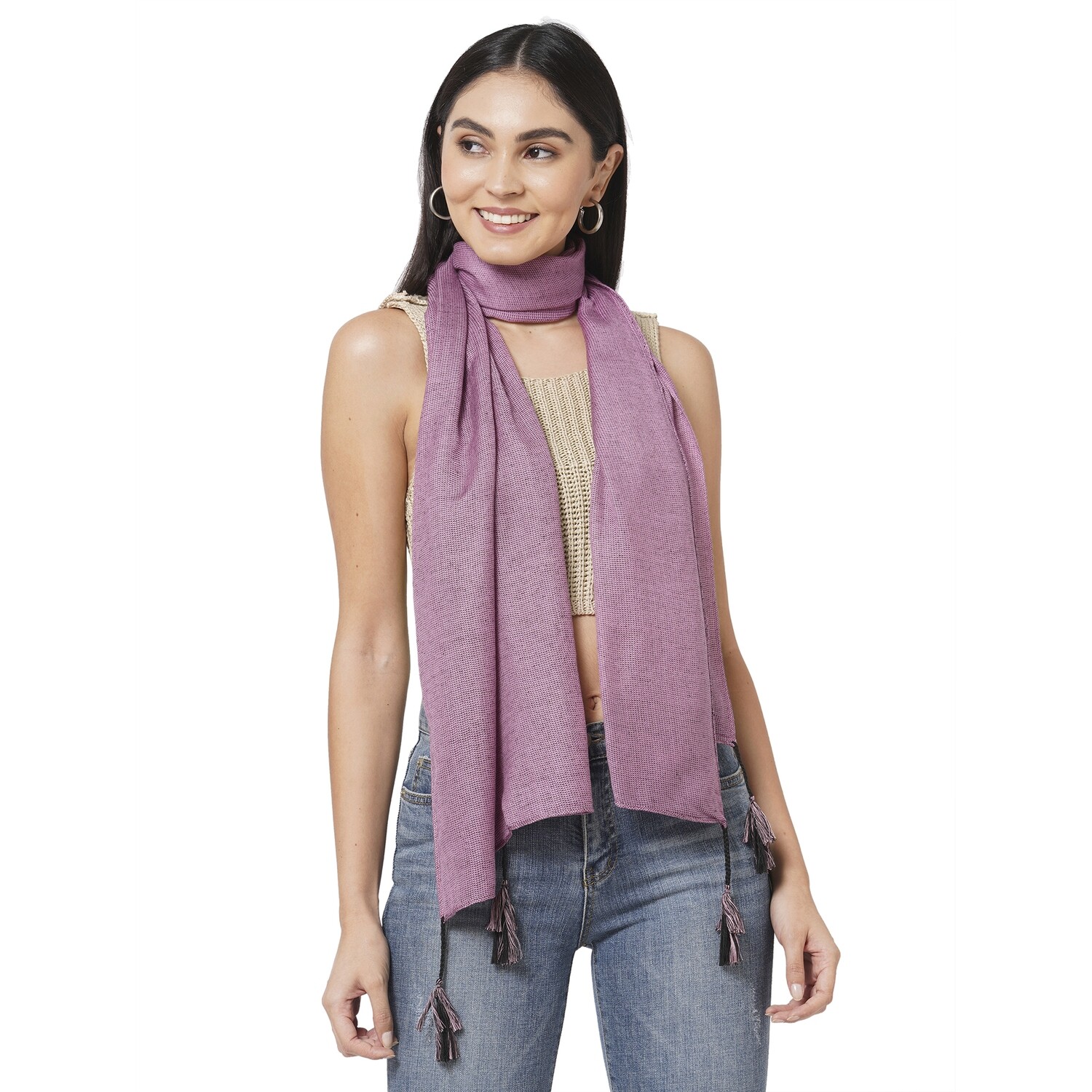 solid color plain mid size scarves