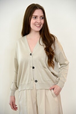 Cardigan lurex, BIANCALANCIA Cardigan lurex, BIANCALANCIA