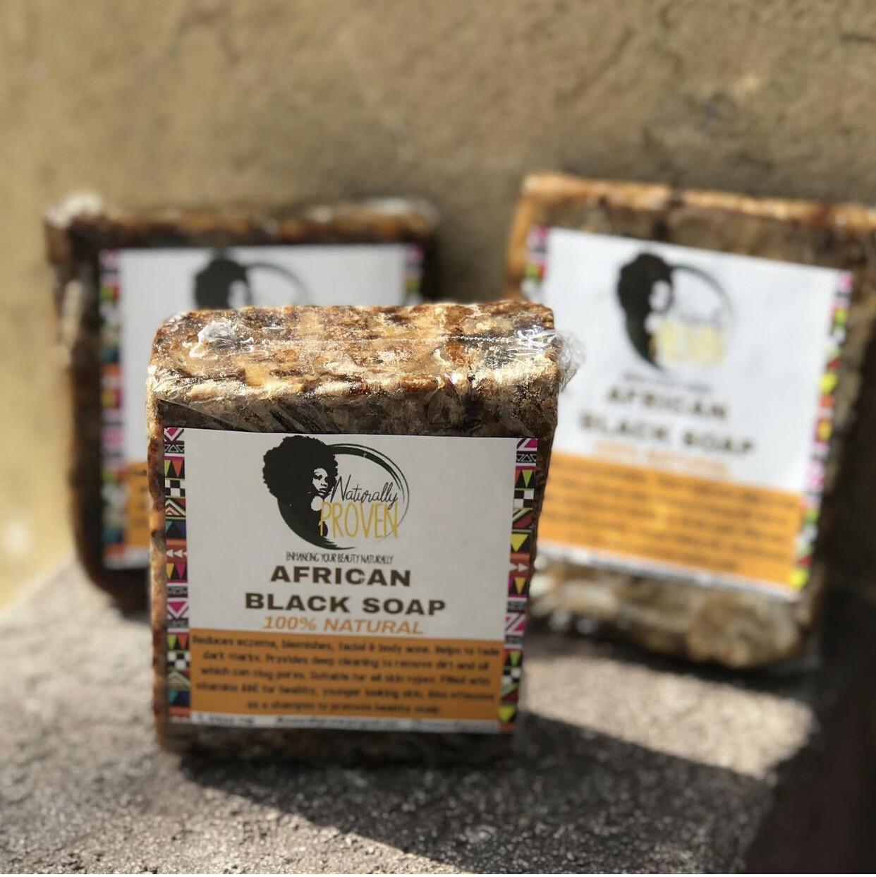 RAW AFRICAN BLACK SOAP (SOLID)