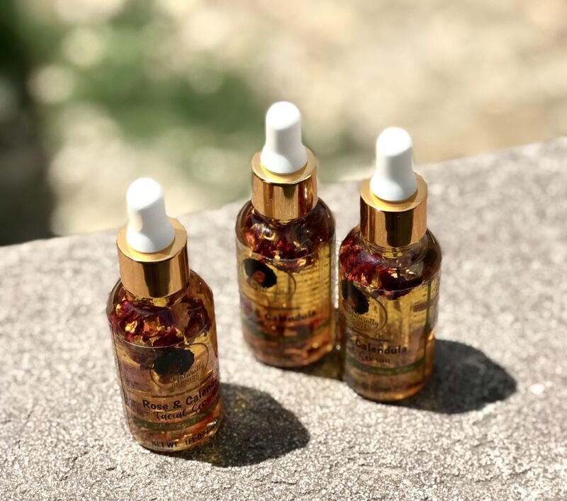 WHOLESALE ONLY ROSE &amp; CALENDULA FACE SERUM
