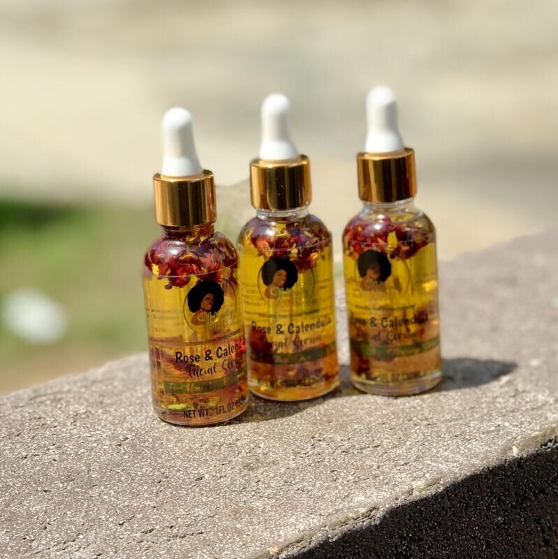 WHOLESALE ONLY ROSE &amp; CALENDULA FACE SERUM