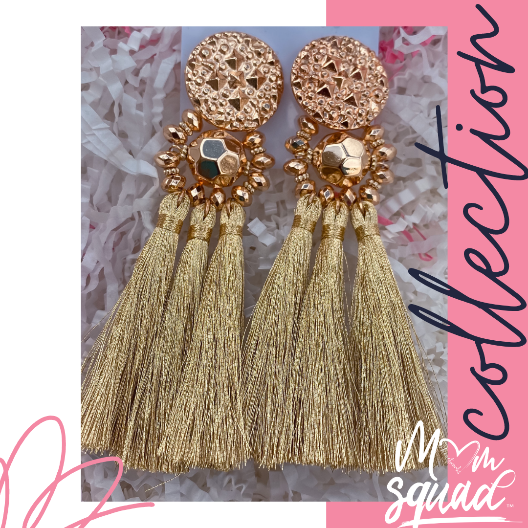 Golden Nights- (Gold) Mom Squad Earring Collection Golden Nights- (Gold) Mom Squad Earring Collection