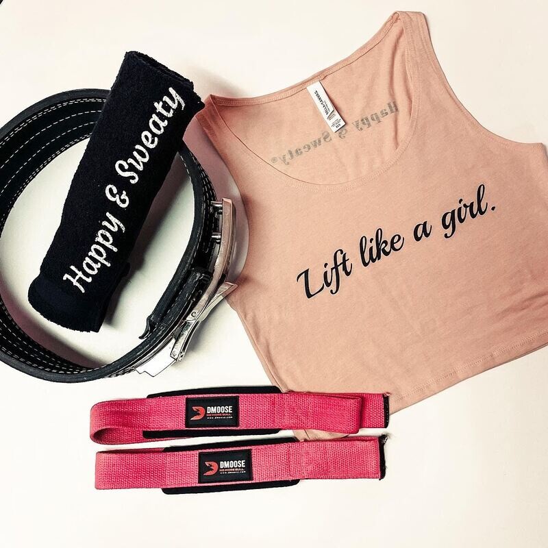 Lift like a girl Crop Tank