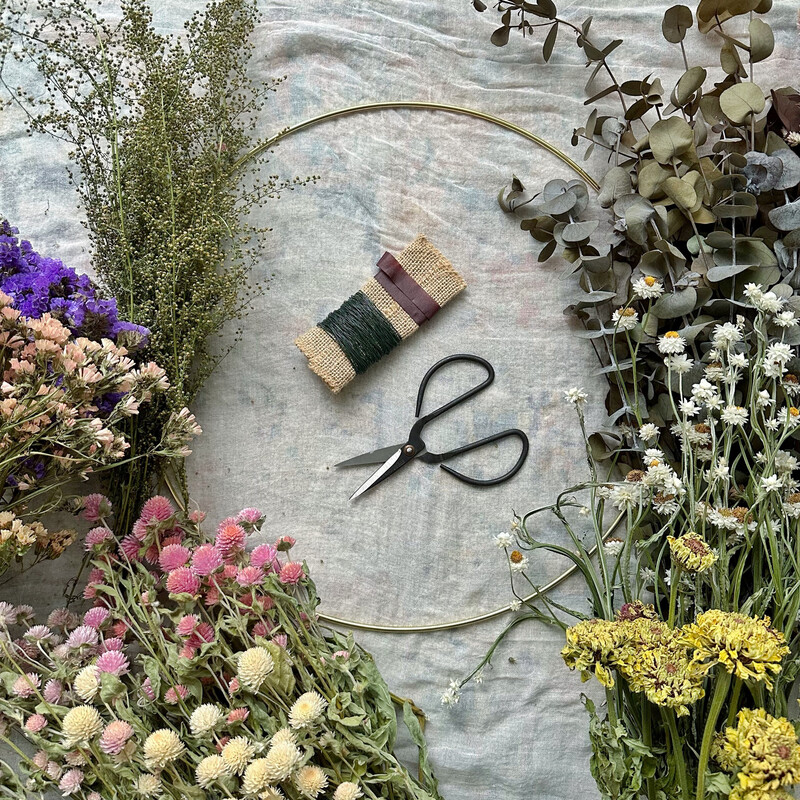 Dried Flower Wreath Kit DIY