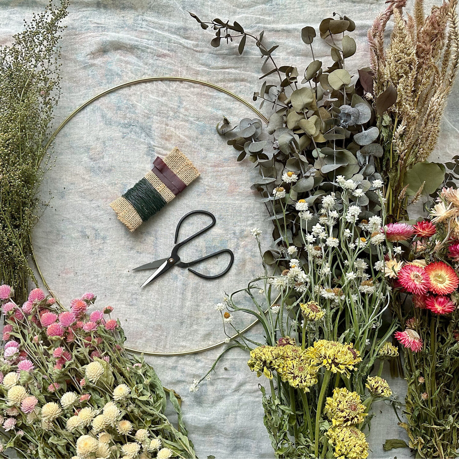 Dried Flower Wreath Kit DIY