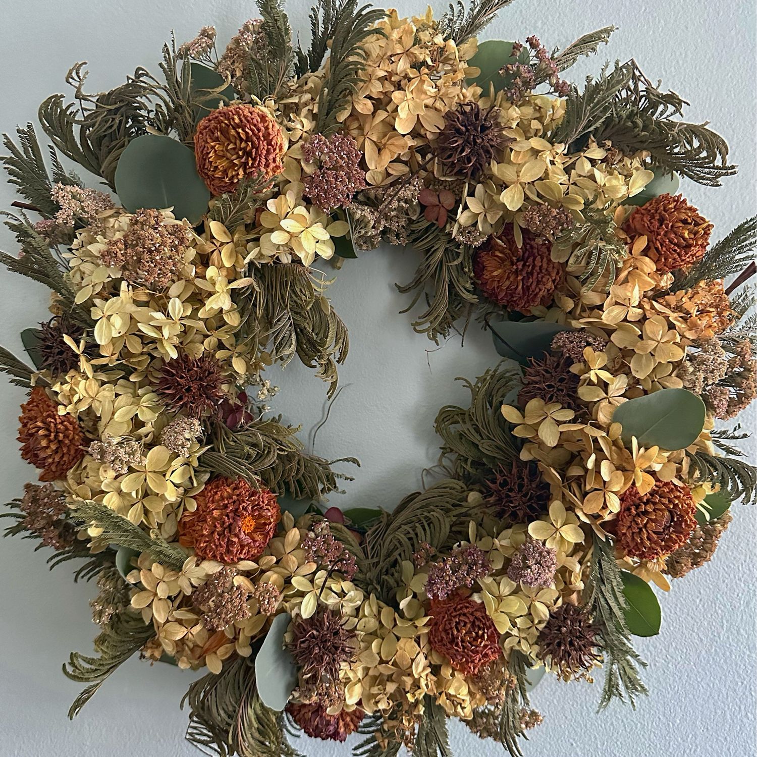 Amber & Ash Dried  Wreath