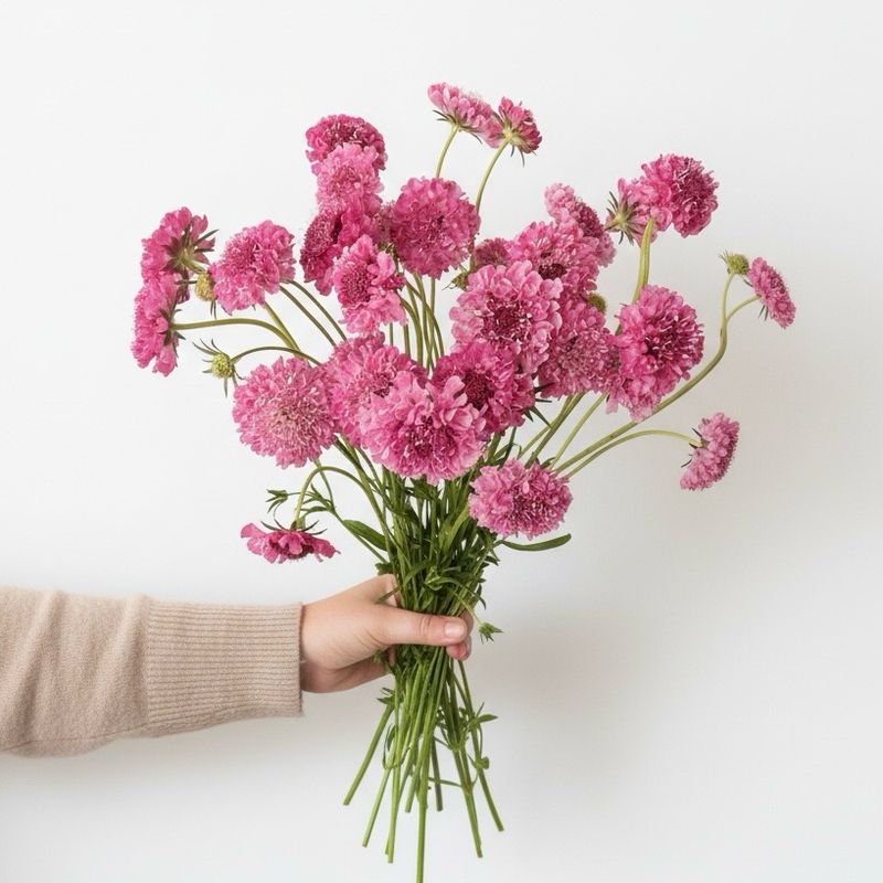 Salmon Rose Scabiosa Seed (Scabiosa atropurpurea)