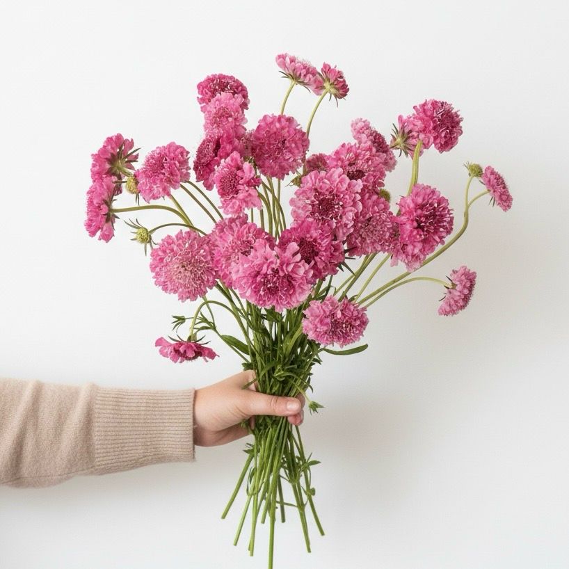 Salmon Rose Scabiosa Seed (Scabiosa atropurpurea)