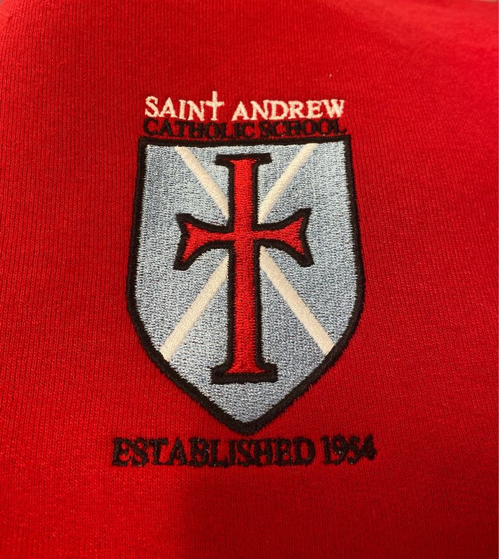 Uniform - 1/4-Zip Cadet Collar Sweatshirt - RED - Youth/Adult