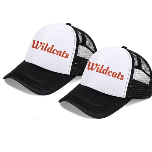 Blk/White Red Wildcat Trucker cap