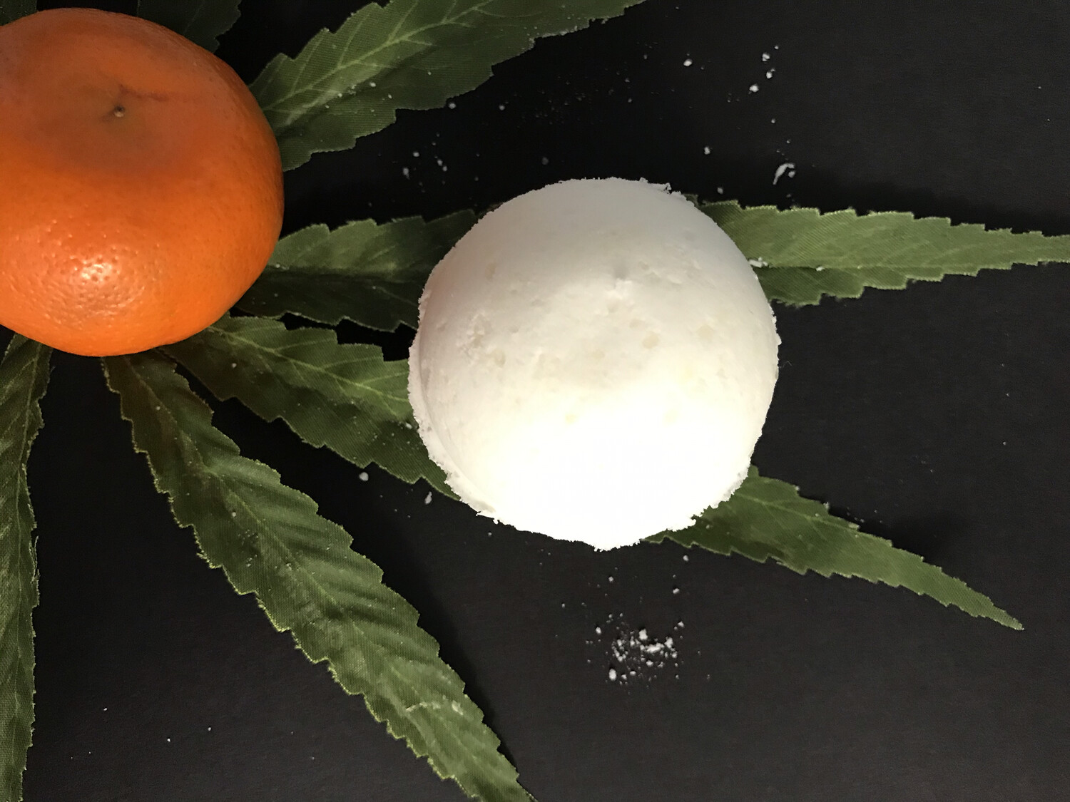 30mg CBD Orange Essential Oil Epsom Salt Coconut Oil &amp; Essential Oil Bath Bomb - For Standard Bath Tubs