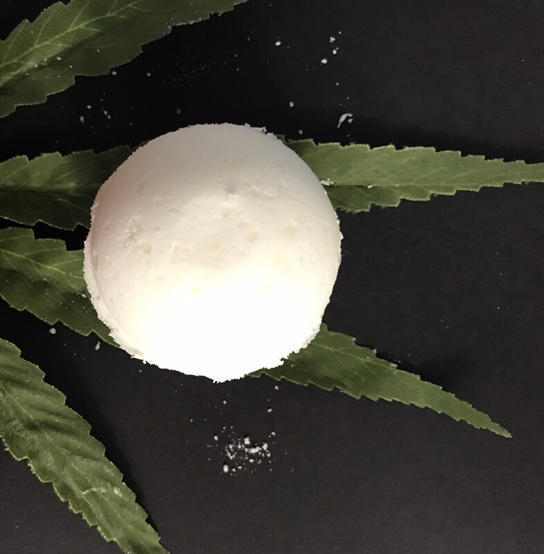 30mg CBD Tea Tree Essential Oil Epsom Salt Coconut Oil &amp; Essential Oil Bath Bomb - For Standard Bath Tubs