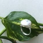Wire Wrapped Pearl Ring