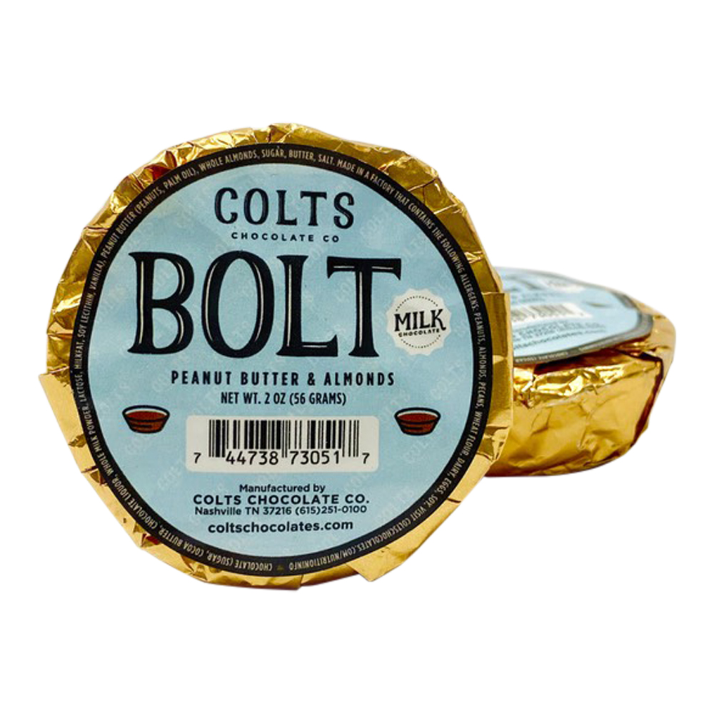 Colts Bolts Wrapped Peanut Butter & Almonds