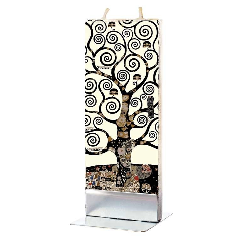 Flat Handmade Candle - Klimt Tree Of Life Between