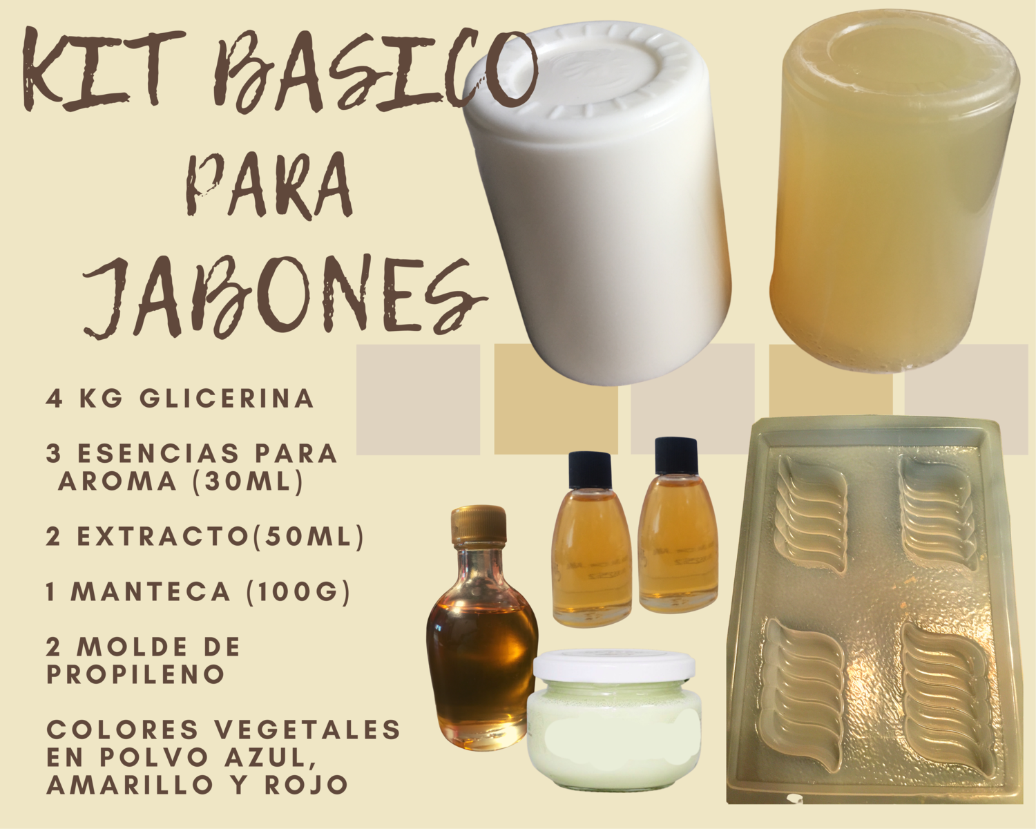KIT BASICO PARA HACER JABONES DE GLICERINA