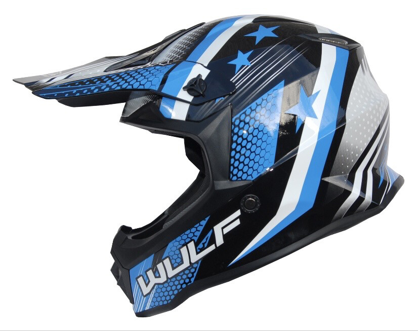 Wulfsport Off-Road Pro Helmet, Colour: Blue