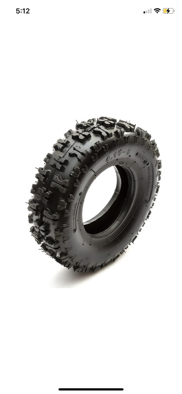 Tyre For Mini Quad Bike, Buggy, Go Kart Or Lawnmower - 4.10-6”