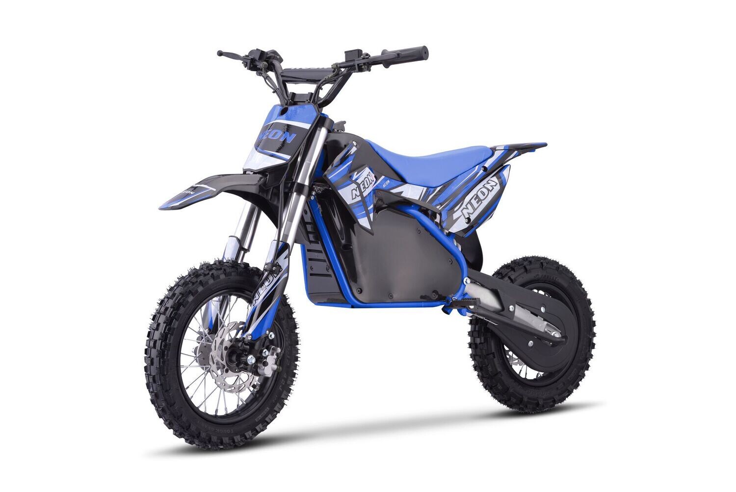 Neon SparkZ: Kids Neon 48v 1200w Electric Dirt Bike in Blue