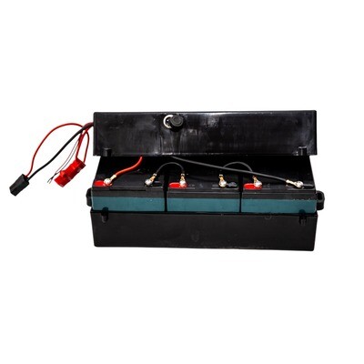 Electric Quad Bike 36 Volt Battery Pack With Charging Port & Fuse Holder 3 x 12v Batteries
