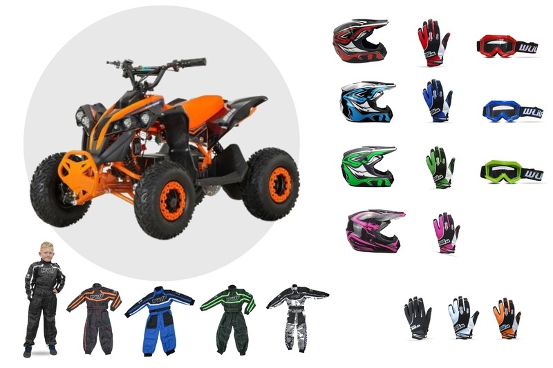 Trail Blazer 48v 1200w Electric Quad Bike Bundle: Youth Adventure Thrill Pack