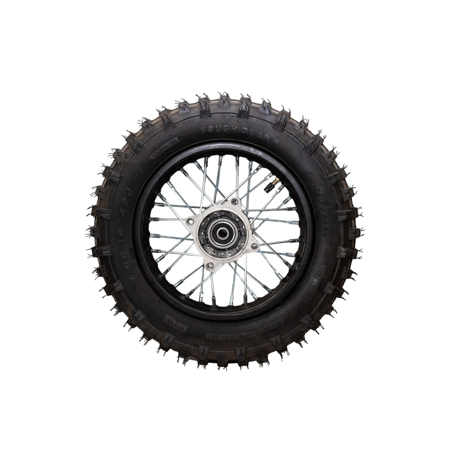 Complete 10" Rear Dirt Bike Wheel