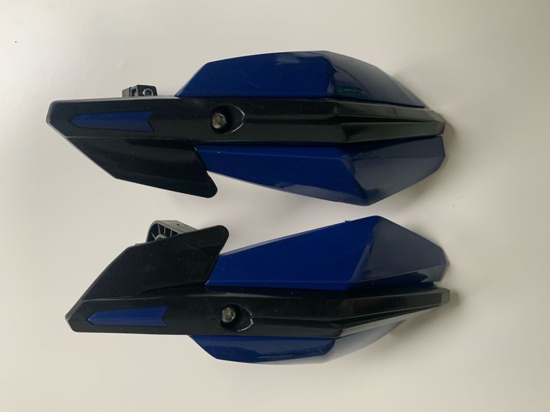 Blue Reinforced Handguards For Quad Bike, Dirt Bike Or Pit Bike