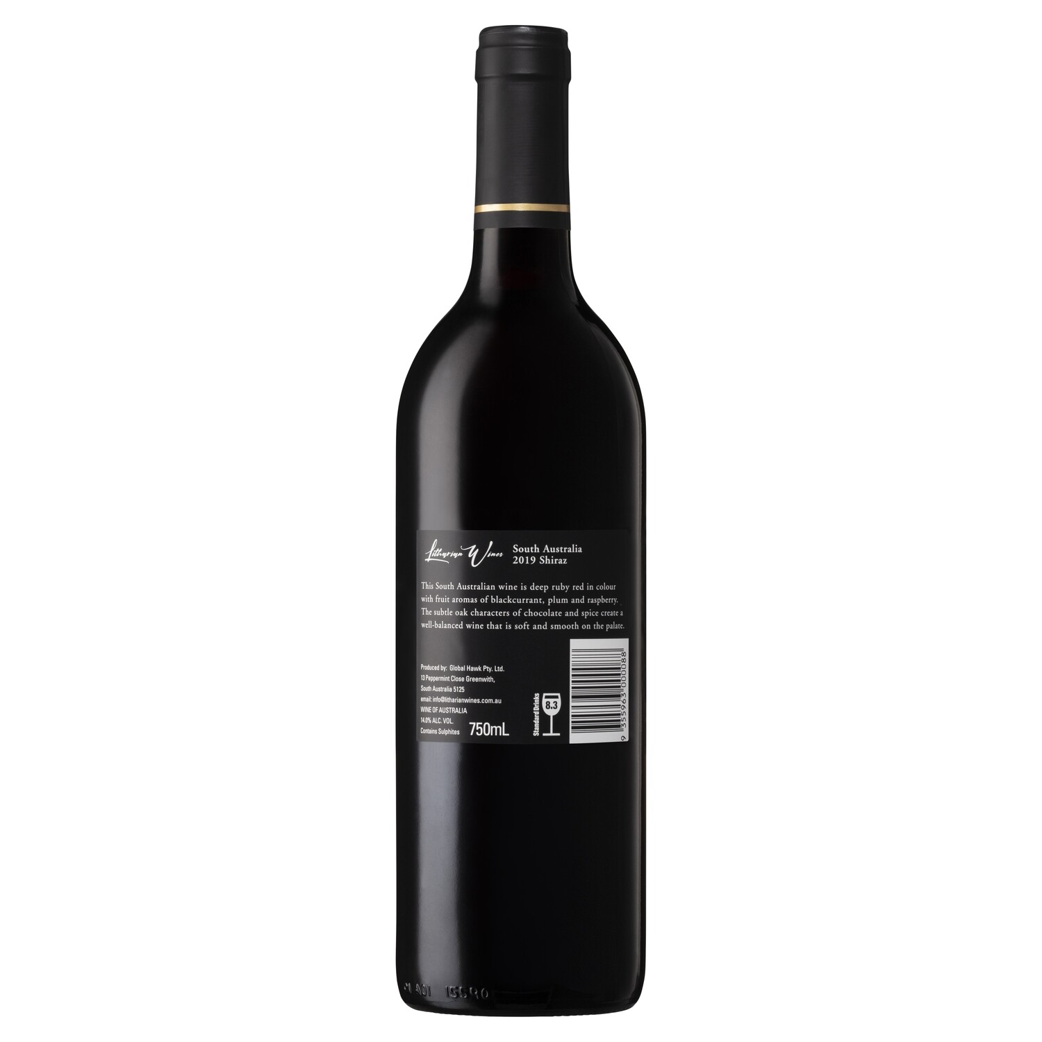 LITHARIAN WINES South Australia Shiraz 2019