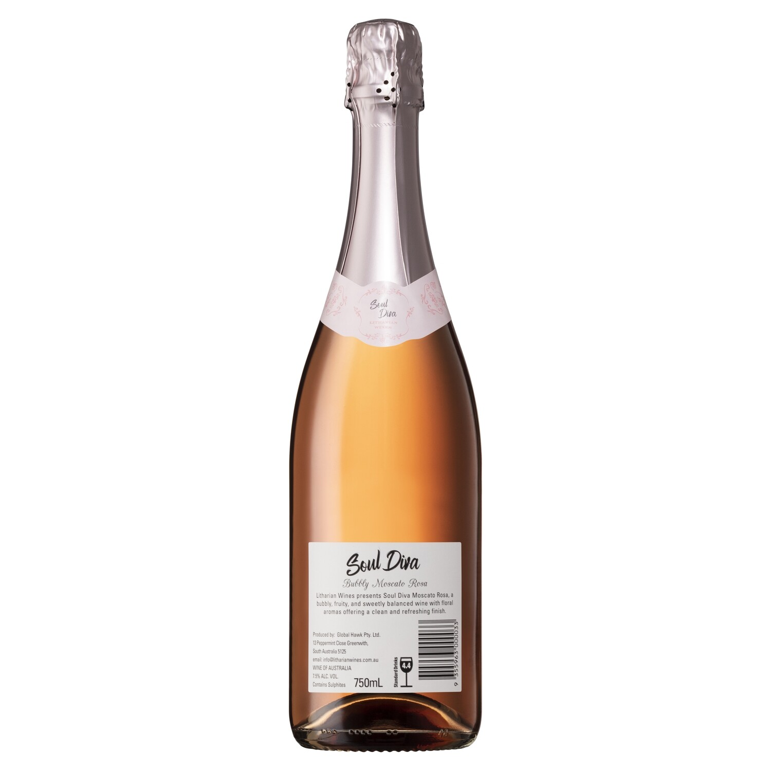 SOUL DIVA BUBBLY MOSCATO ROSA