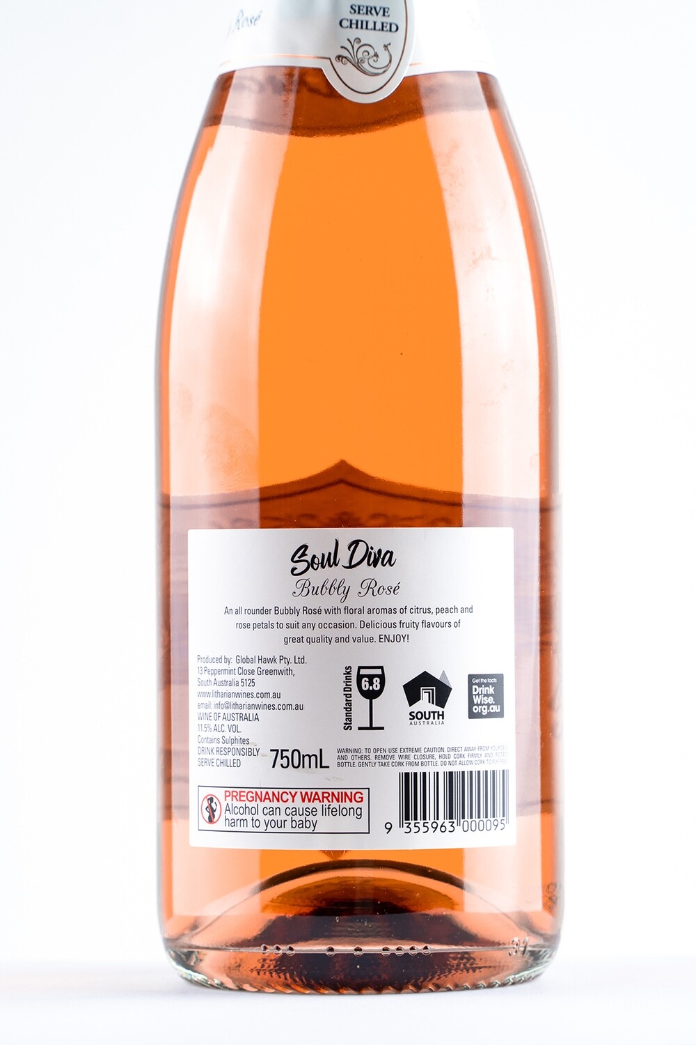 SOUL DIVA BUBBLY ROSE NV