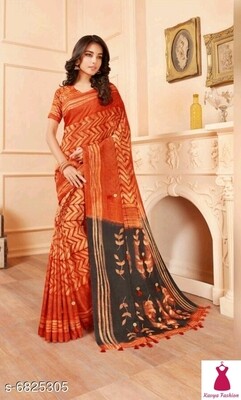 Printed Royal Silk Beautiful Designer Sarees  : Kavya Fashion