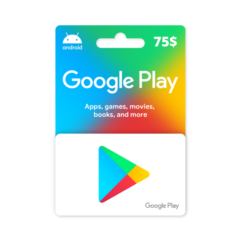Google Play Gift Card 75$