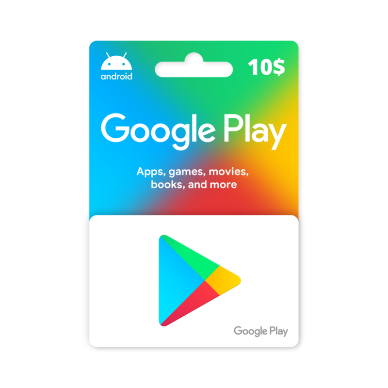 Google play gift card 10$