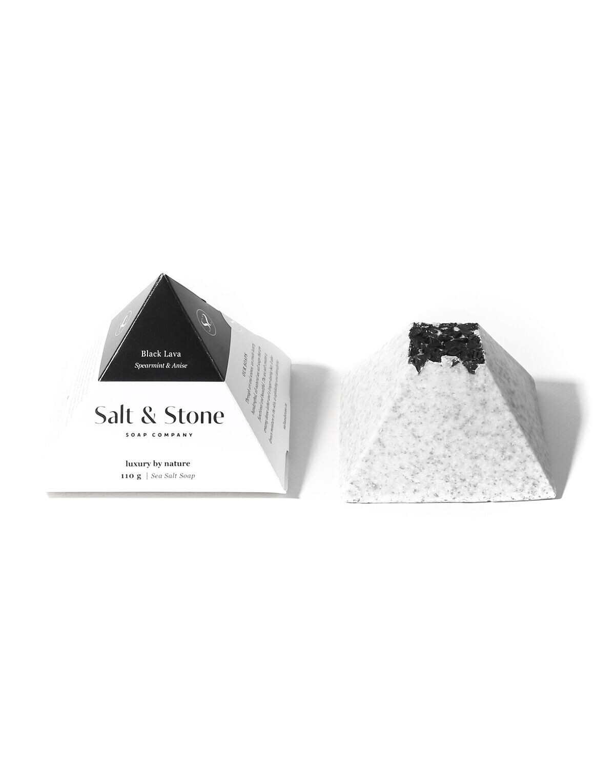 Salt & Stone Soap Company Black Lava Soap Bar