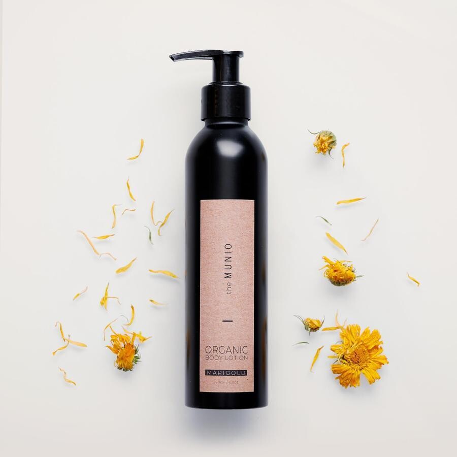 the MUNIO Marigold Organic Body Lotion