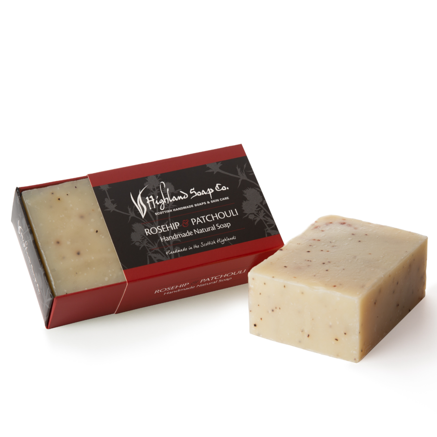 The Highland Soap Company Rosehip & Patchouli Handmade Natural Soap Bar