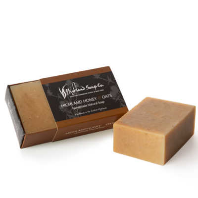The Highland Soap Company Highland Honey & Oats Handmade Natural Soap Bar