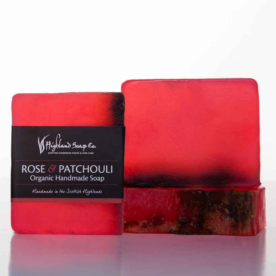 The Highland Soap Company Rosehip & Patchouli Organic Handmade Soap Bar