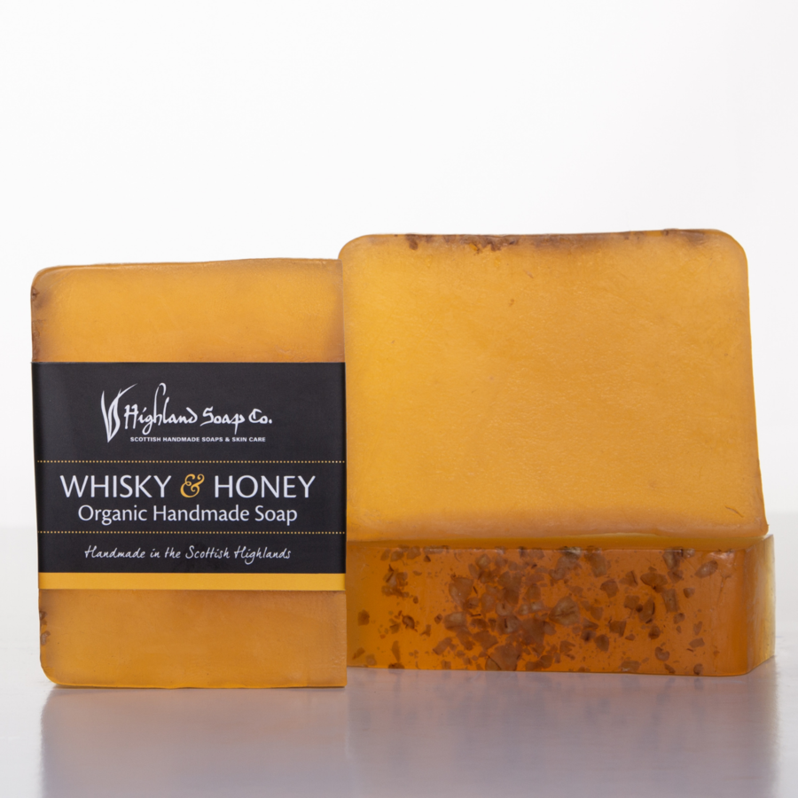 The Highland Soap Company Whisky & Honey Organic Handmade Soap Bar