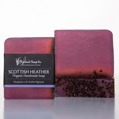 The Highland Soap Company Scottish Heather Organic Handmade Soap Bar