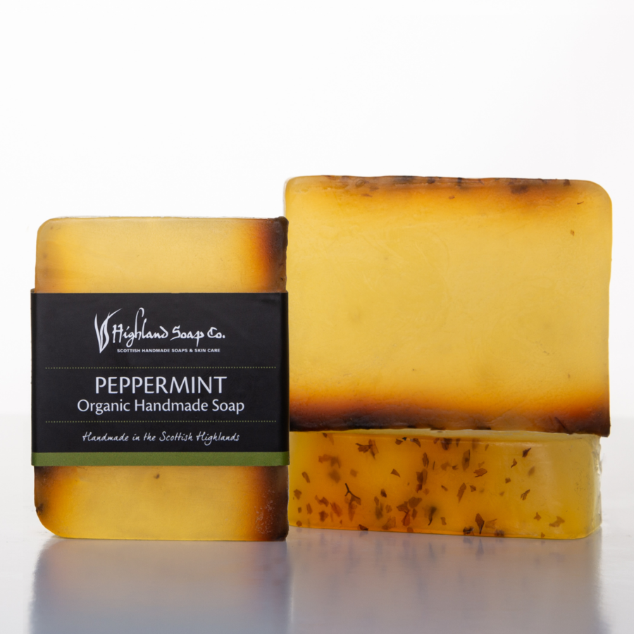 The Highland Soap Company Peppermint Organic Homemade Soap Bar