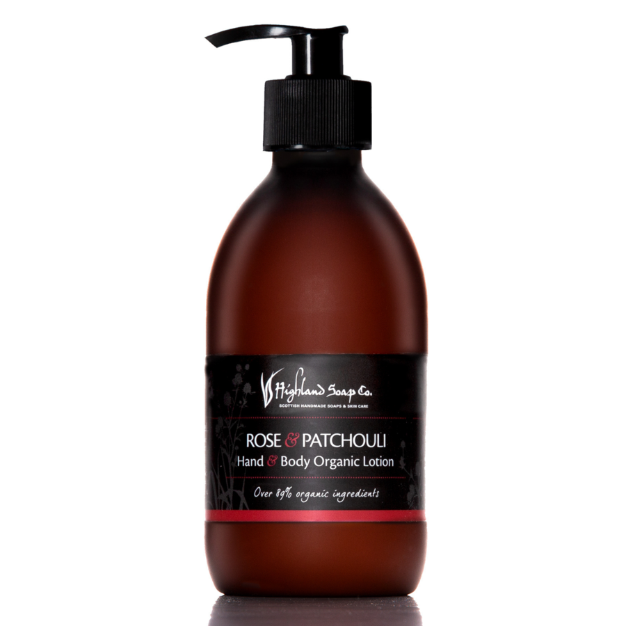 The Highland Soap Company Rosehip & Patchouli Hand & Body Organic Lotion